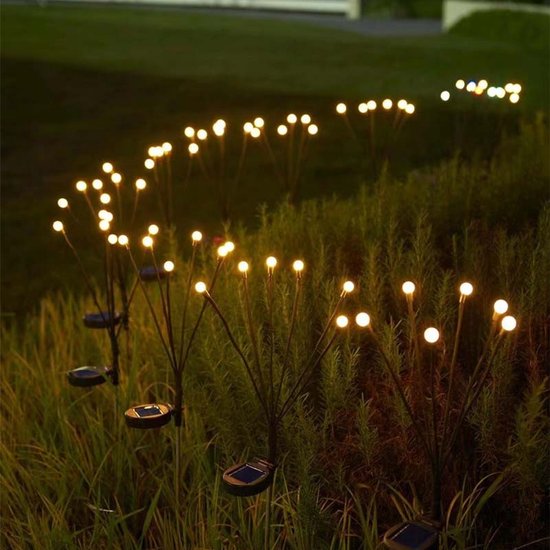 Wireless Solar Fireflies - Automatic Lighting, Environmentally Friendly, IP65 Waterproof