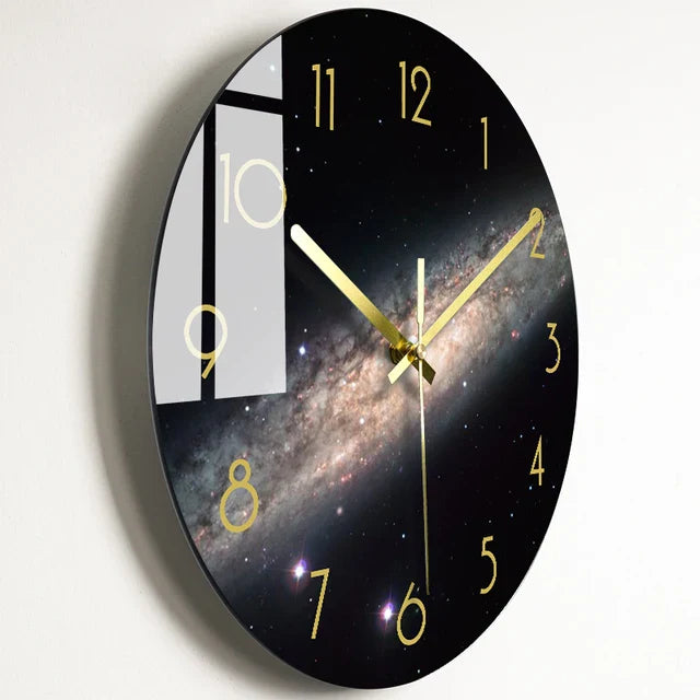 TimelessUniverse - Driven Glass Wall Clock