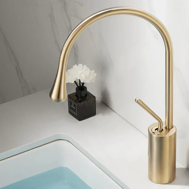 Drop Style Bathroom Sink Faucet | Sleek Modern Design and Functionality