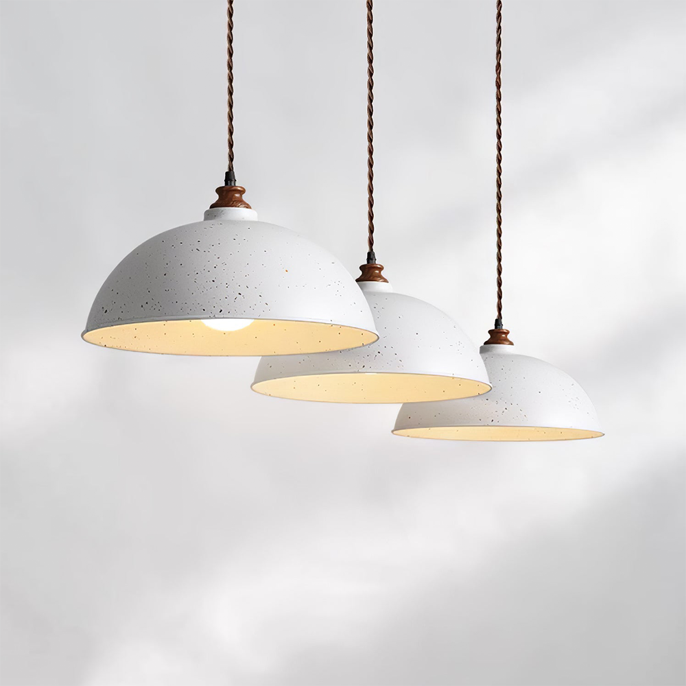 Modern Pendant Lights | Adjustable White Wrought Iron Lighting