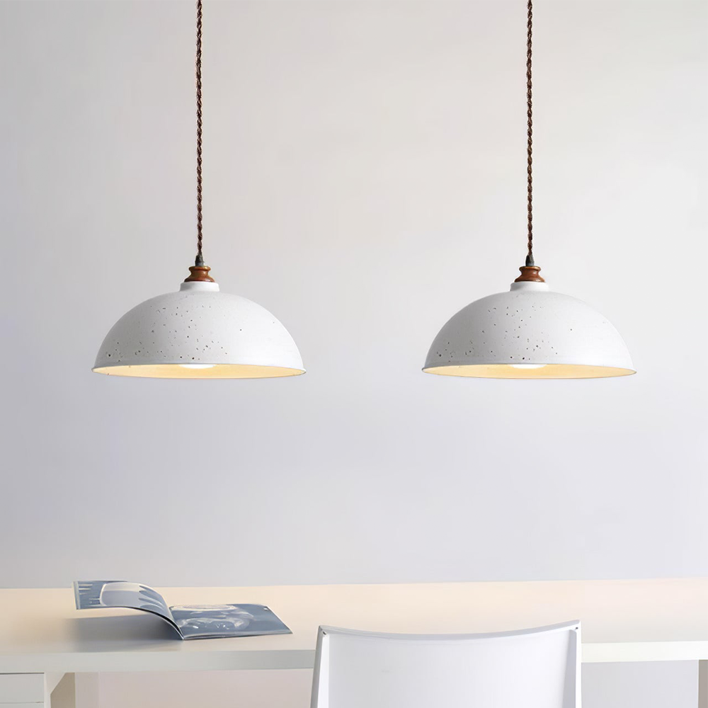 Modern Pendant Lights | Adjustable White Wrought Iron Lighting