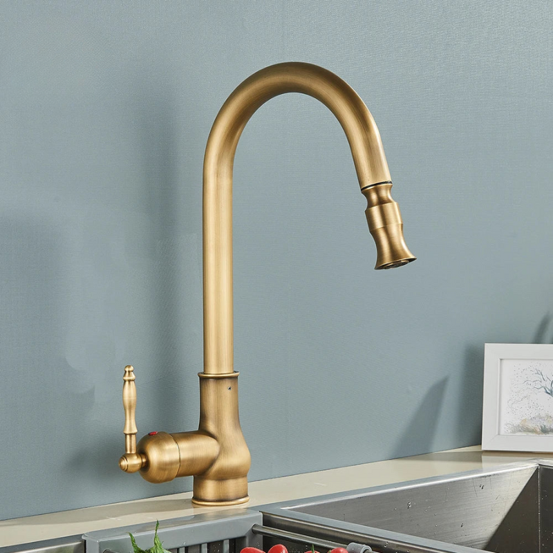 VintageTap – Antique Brass Kitchen Faucet