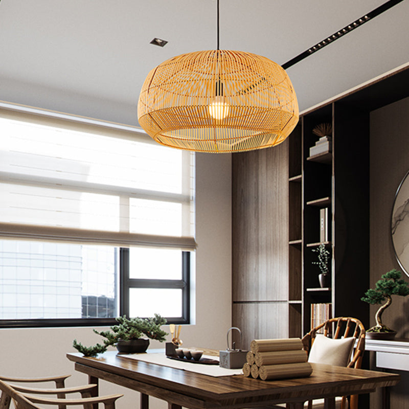 Handmade Rattan Pendant Lights | Contemporary Natural Bamboo & Wood Lighting