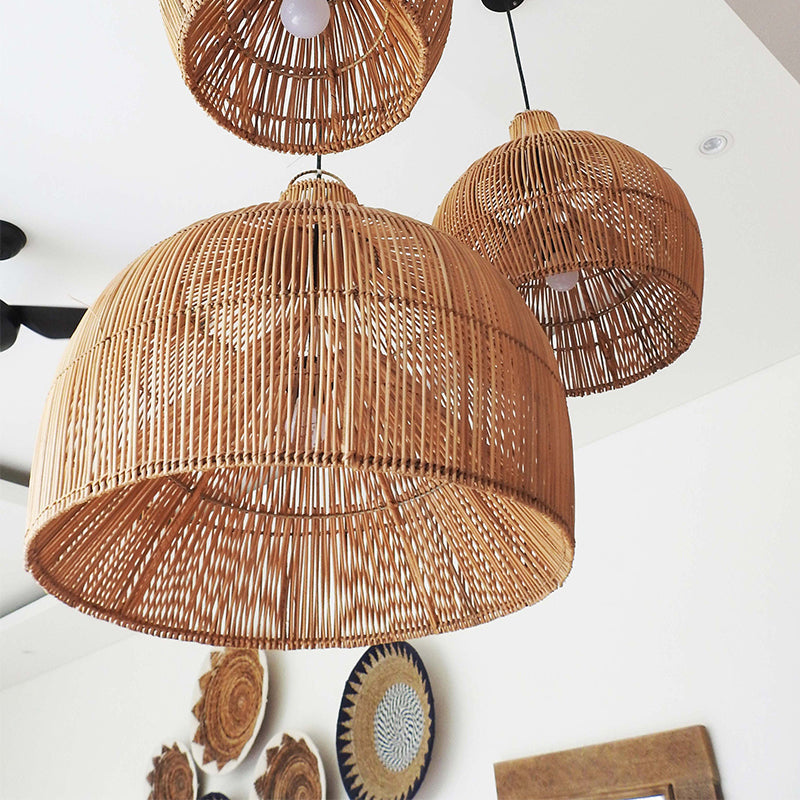 Hand-Knotted Rattan Pendant Lights | Stylish Indoor/Outdoor Lighting