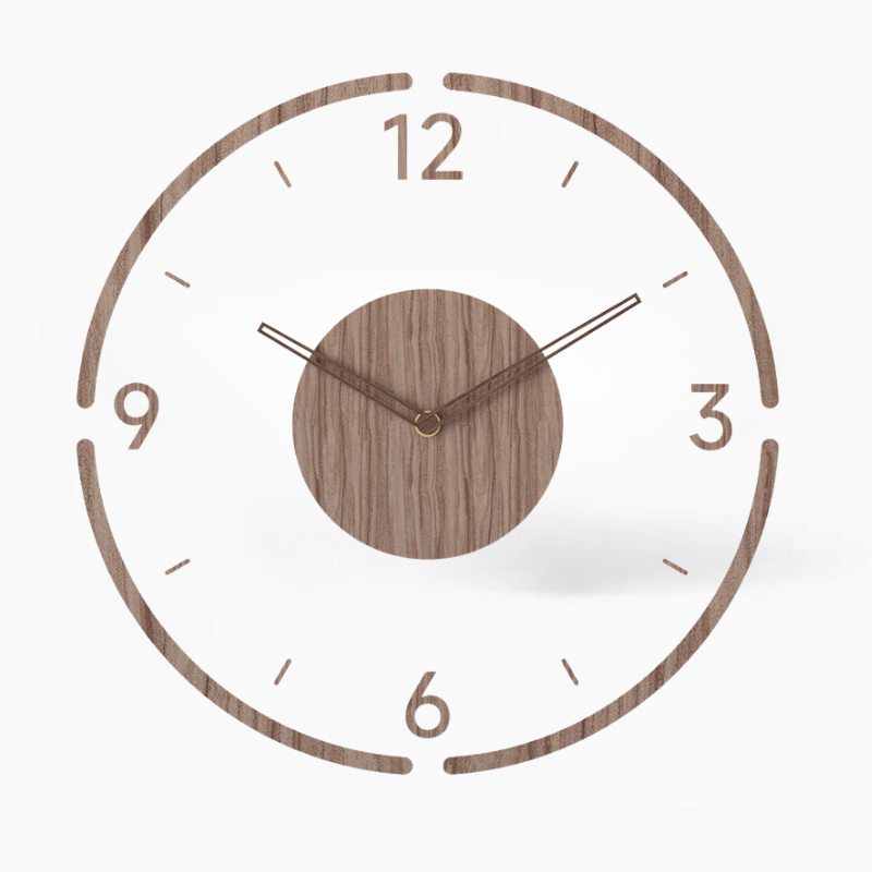 TimeWood - Nordic Stylish Solid Wood Wall Clock | Timeless design with natural elegance