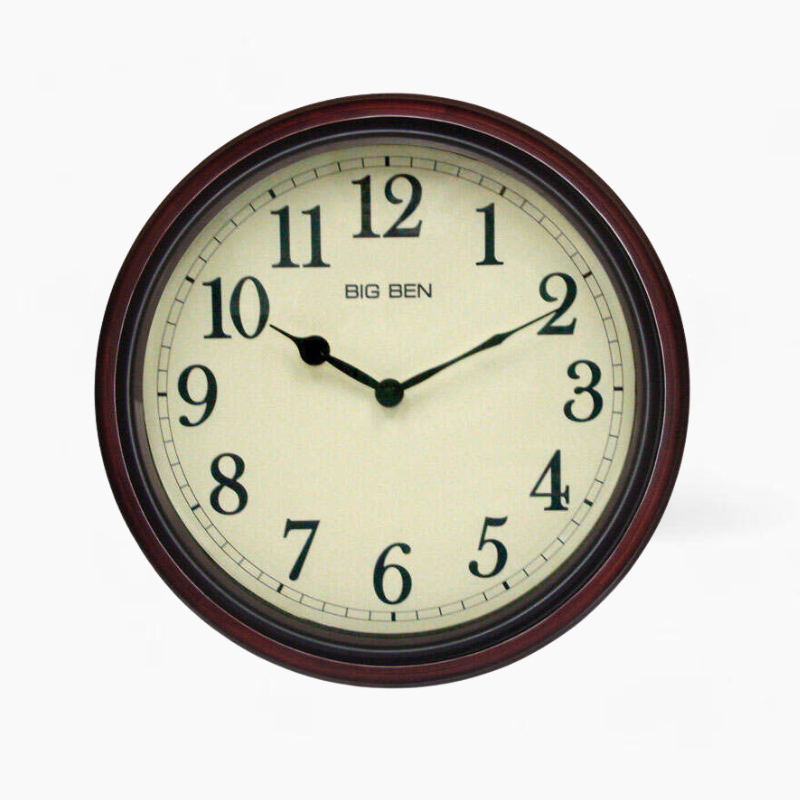 TimelessWood - Classic Wall Clock in Brown | Elegant design and enduring charm