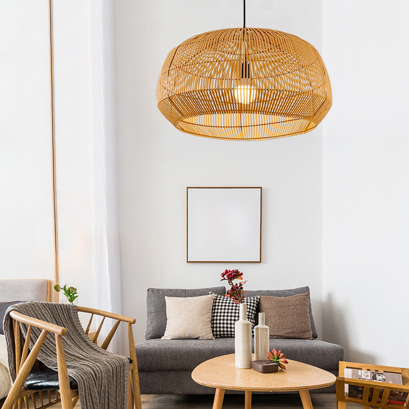 Handmade Rattan Pendant Lights | Contemporary Natural Bamboo & Wood Lighting