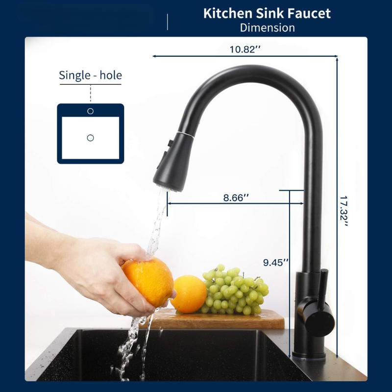 Pull-Out Touch Sensor Kitchen Faucet | Modern Convenience and Elegant Design