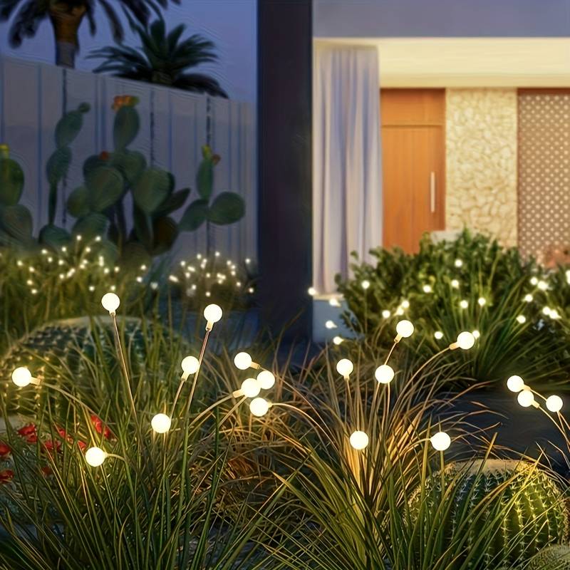 Wireless Solar Fireflies - Automatic Lighting, Environmentally Friendly, IP65 Waterproof