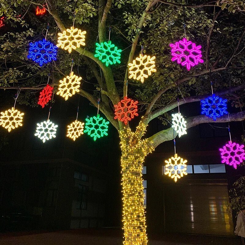 Winter Star - Sparkling Snowflake LED Lights