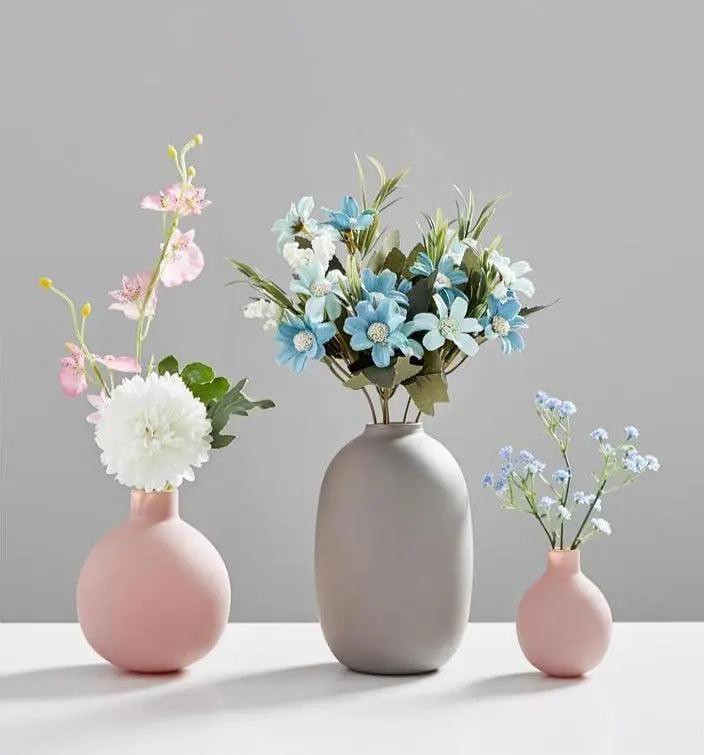 Modern Ceramic Vase Collection | Multi-Color Stylish Minimalist Home Decoration