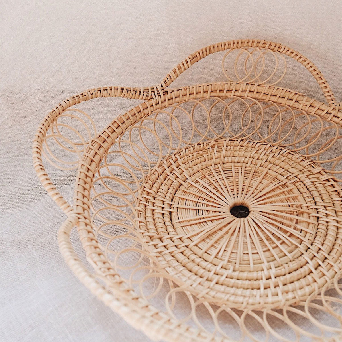 Artisan Natural Woven Trays| Elegant Handmade Storage Solutions