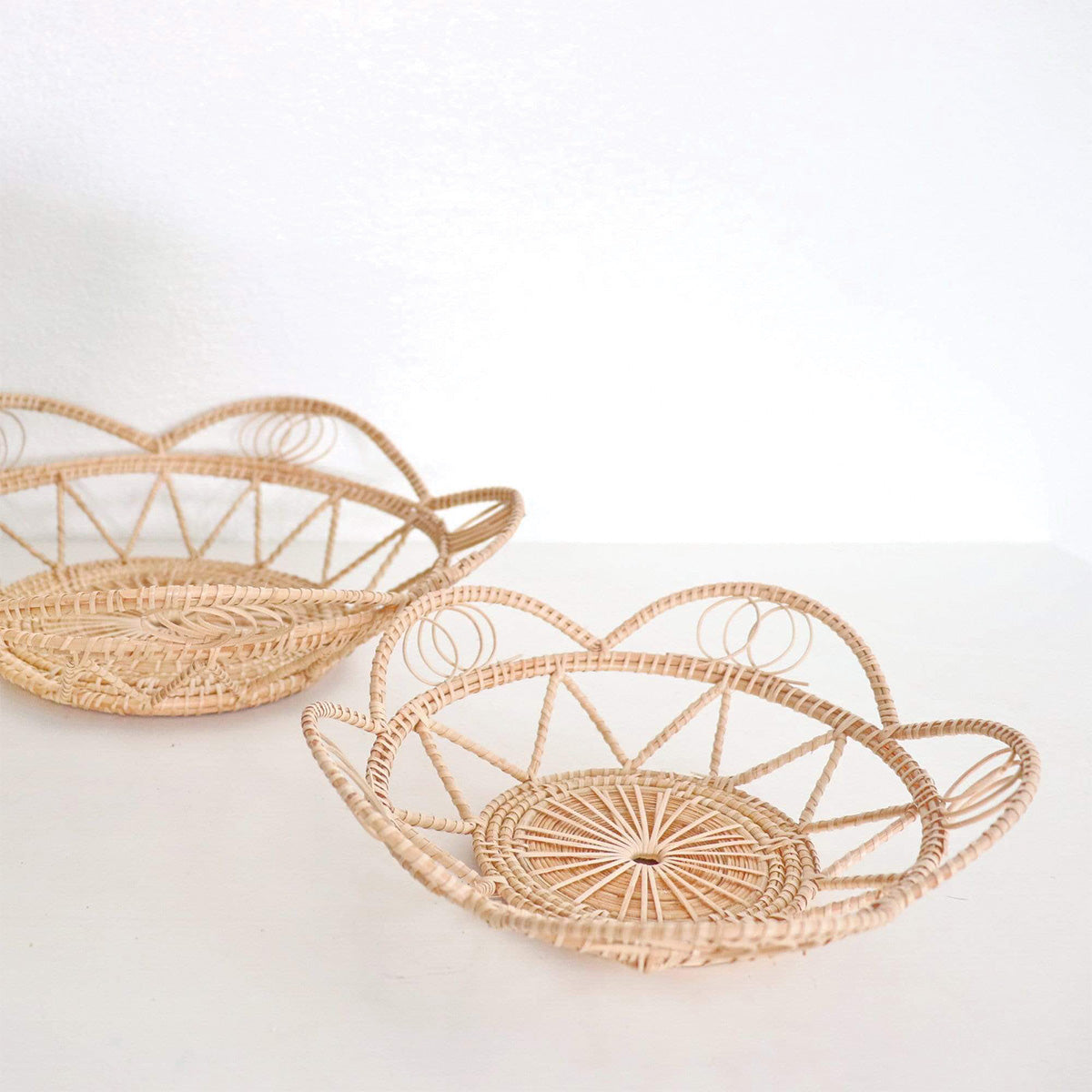 Artisan Natural Woven Trays| Elegant Handmade Storage Solutions