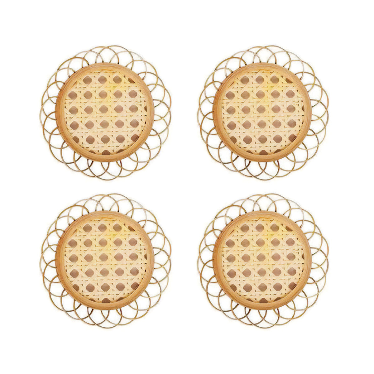 Bamboo Coaster Set | Modern, High-Quality Drink Mats