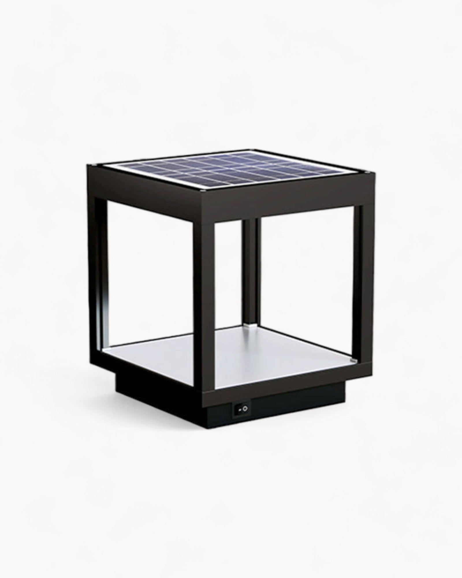 LED Outdoor Lamp - Modern Design - Black Square - Metal - Warm White - IP65