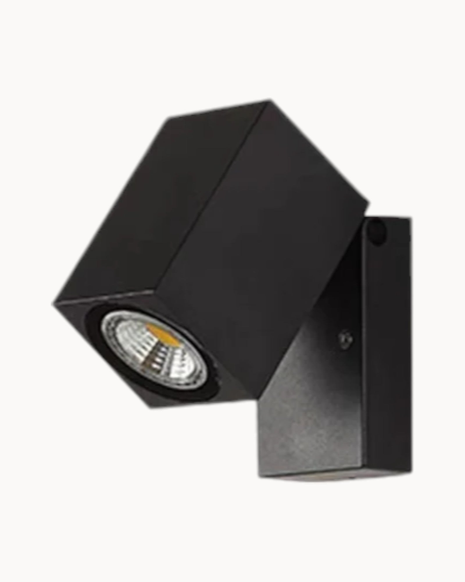 Luna Arc Wall Lamp - Modern Black Outdoor Light made of Metal and Acrylic - IP65, for Garden or Porch