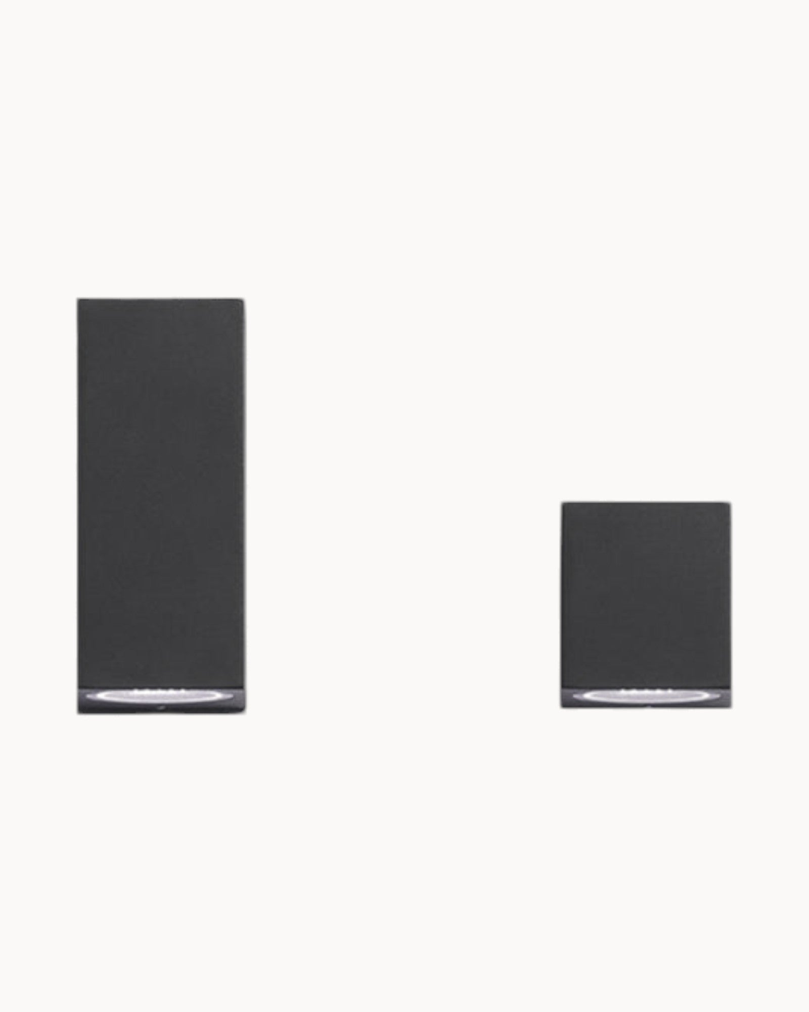 Nero Glow – Minimalist Black – Metal and Glass – LED for Hall and Garden