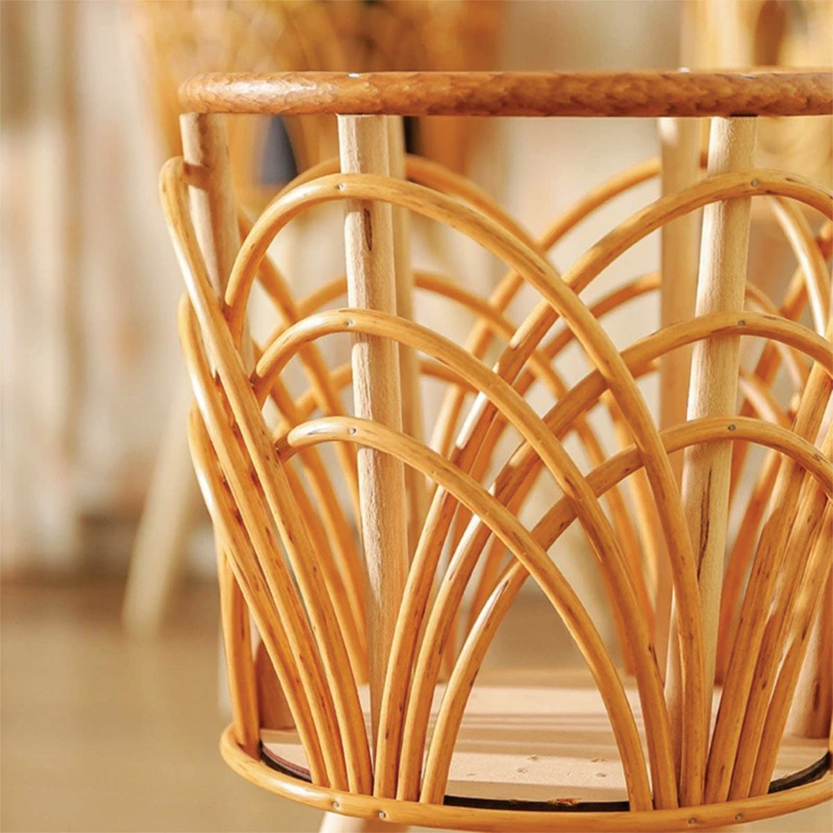 Golden Oasis Basket | Stylish Handwoven Storage Solutions