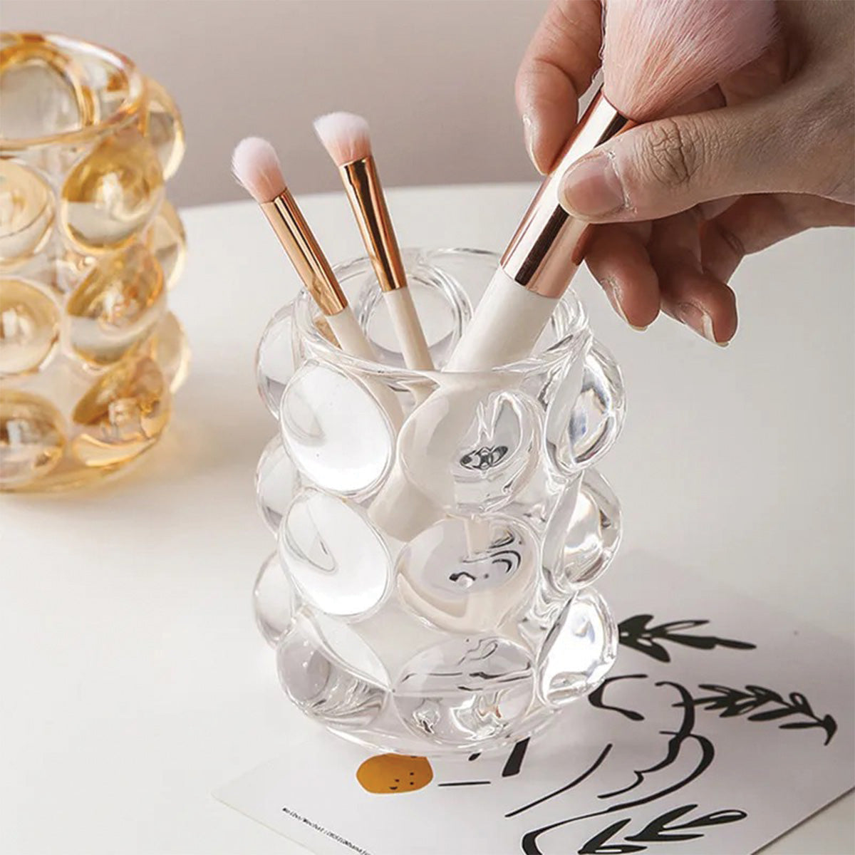 Bubble Glass Container | Stylish Decorative Storage Solution