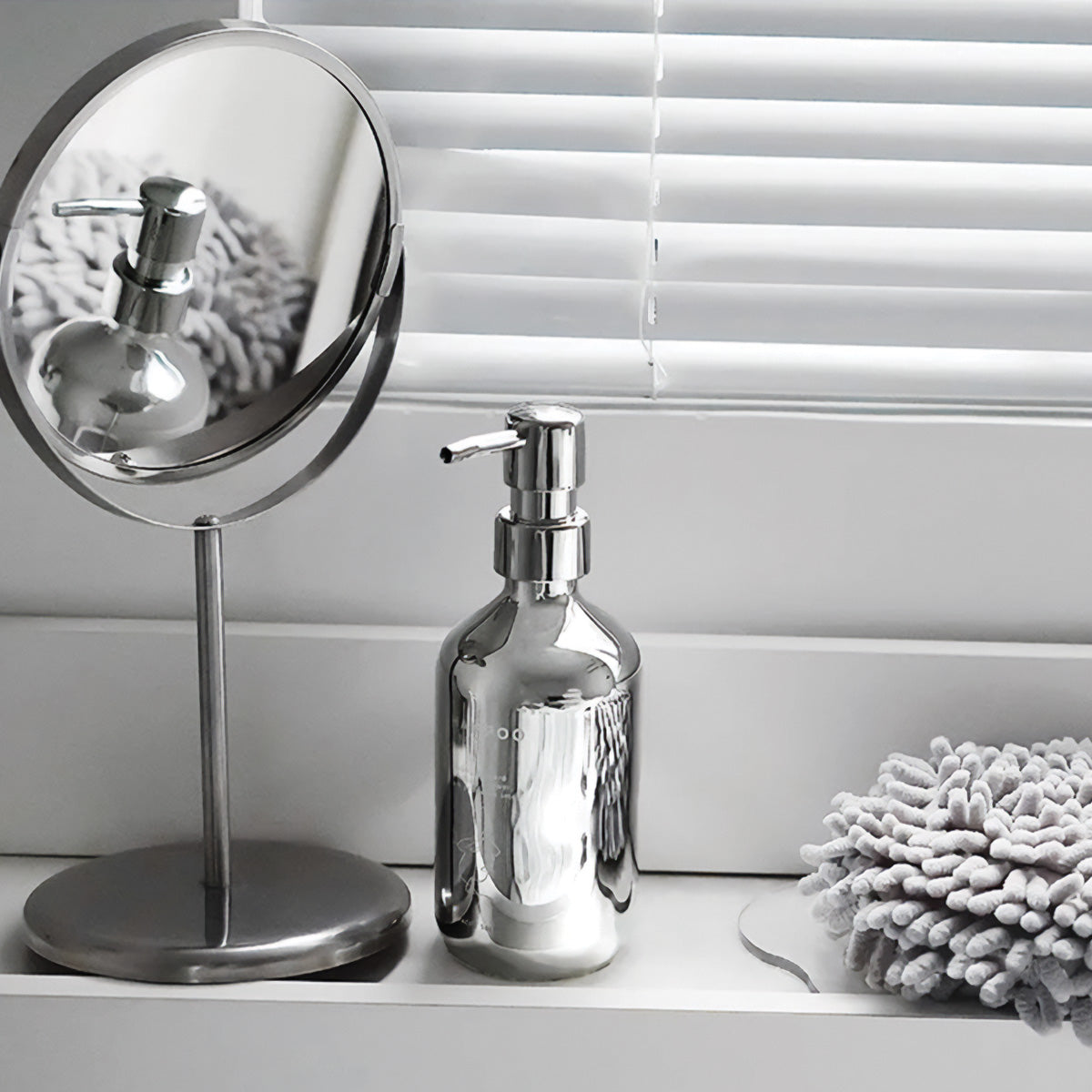 Chrome Soap Pump Set | Modern Design, Stylish Bathroom Accessory