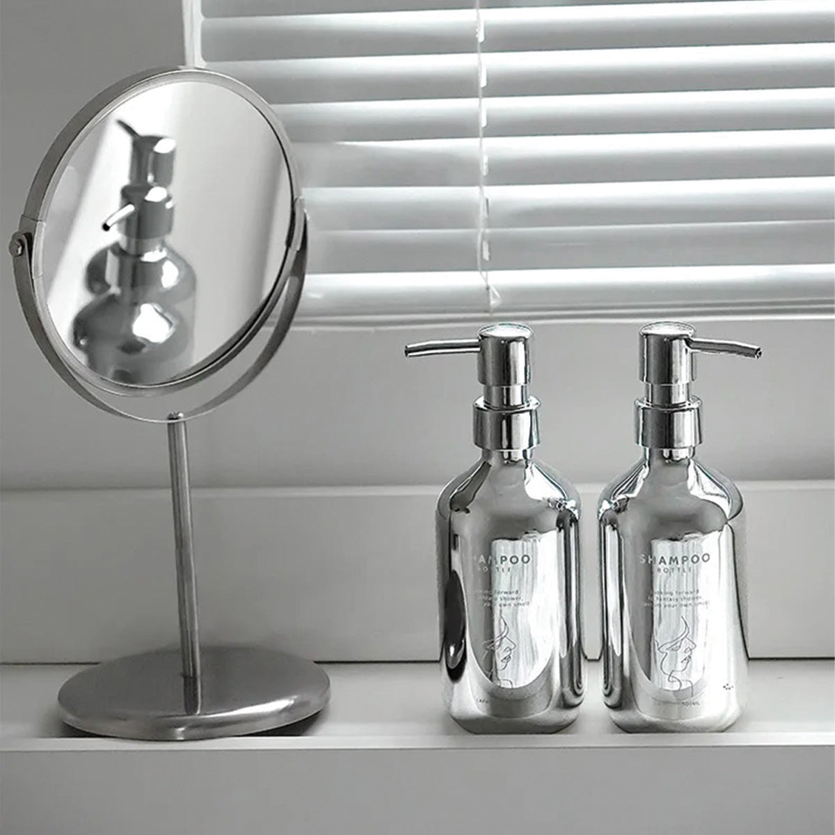 Chrome Soap Pump Set | Modern Design, Stylish Bathroom Accessory