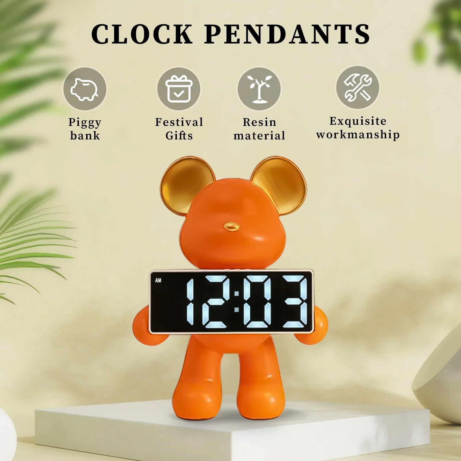 TeddyTick - Miniature Bear Clock