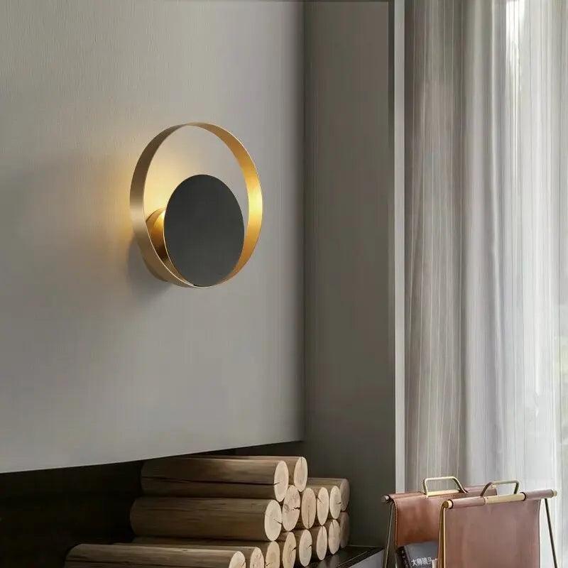 Nordic Gold & Black Wall Lights | Wired Metal Design, G9 LED, Up & Down Shade