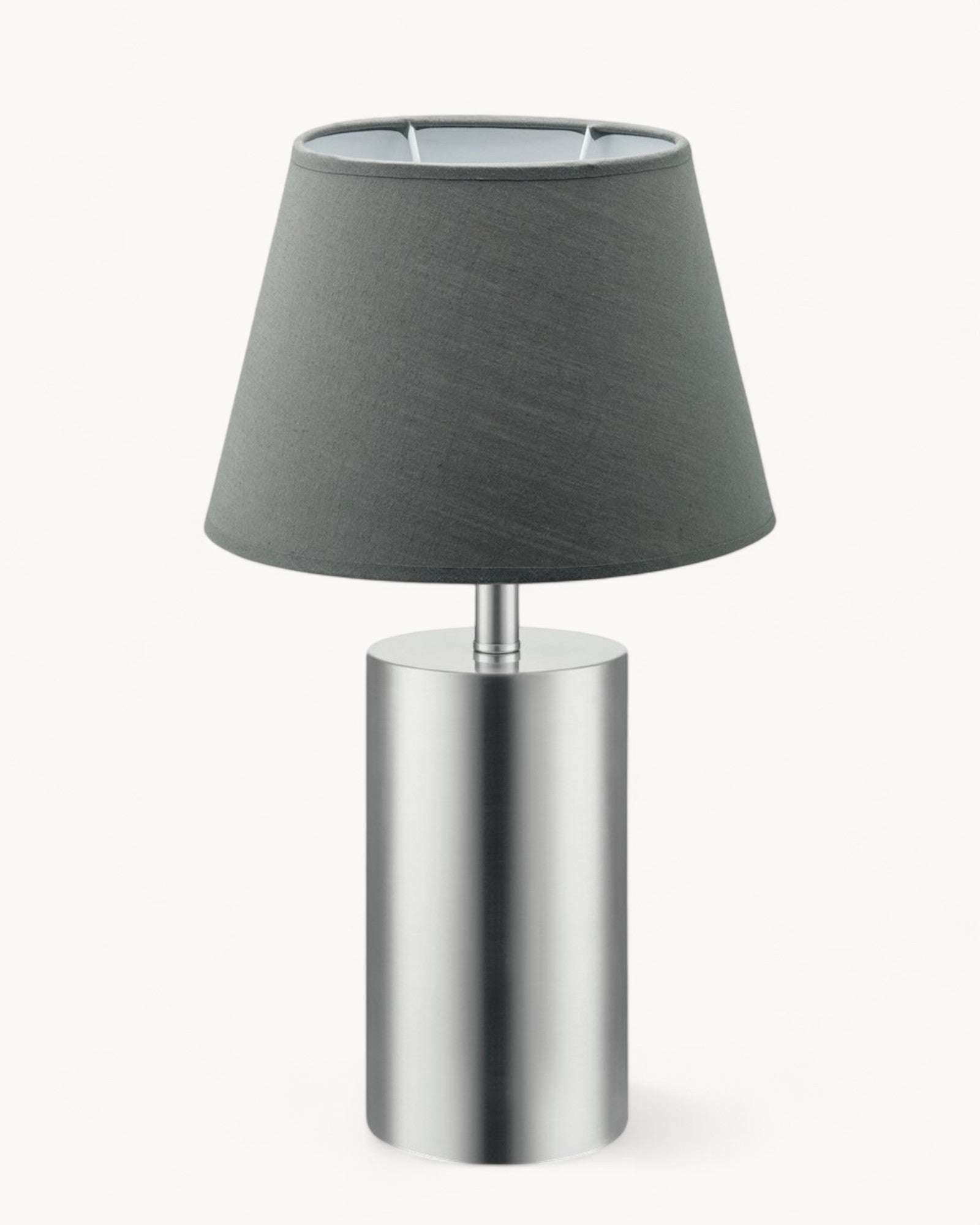 Largo Light – Table Lamp Largo – Industrial Style – Matte Nickel with Anthracite Shade – Energy Efficient E27