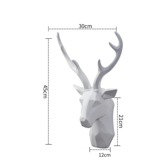 MajesticStag - 3D Deer Head Statue