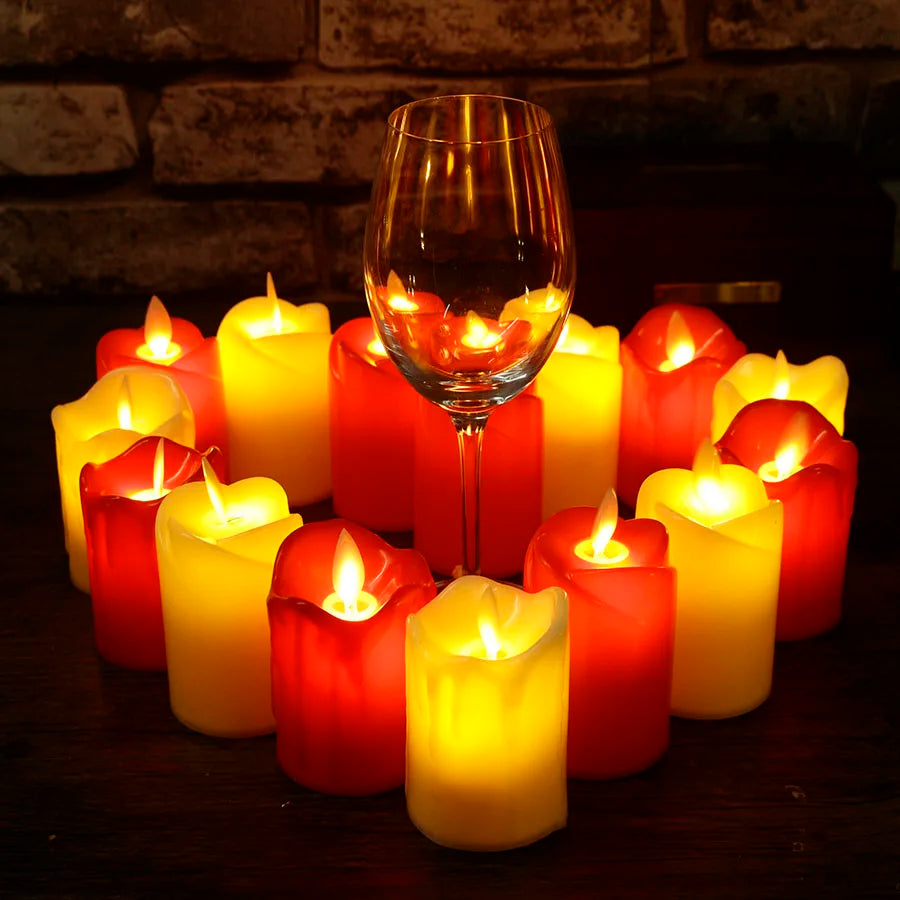 Flameless Fiesta - LED Candles without Flame for Birthdays and Parties