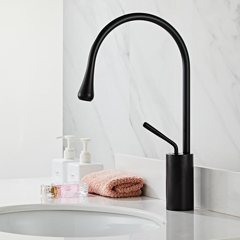 Drop Style Bathroom Sink Faucet | Sleek Modern Design and Functionality