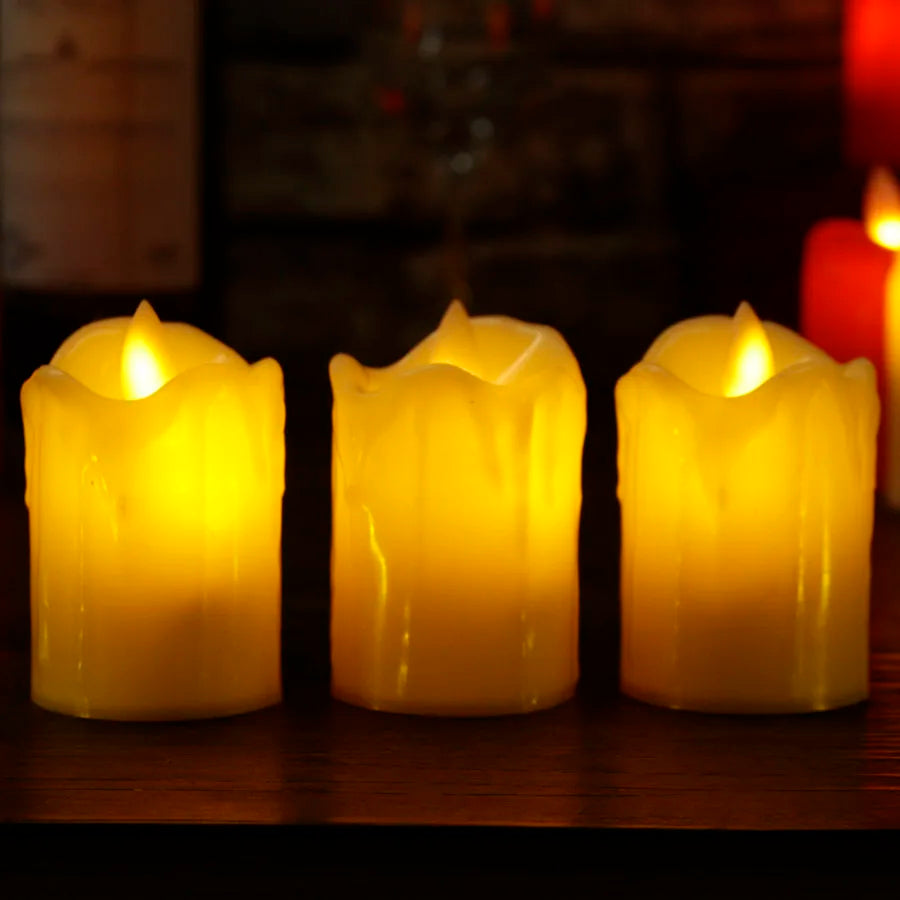 Flameless Fiesta - LED Candles without Flame for Birthdays and Parties