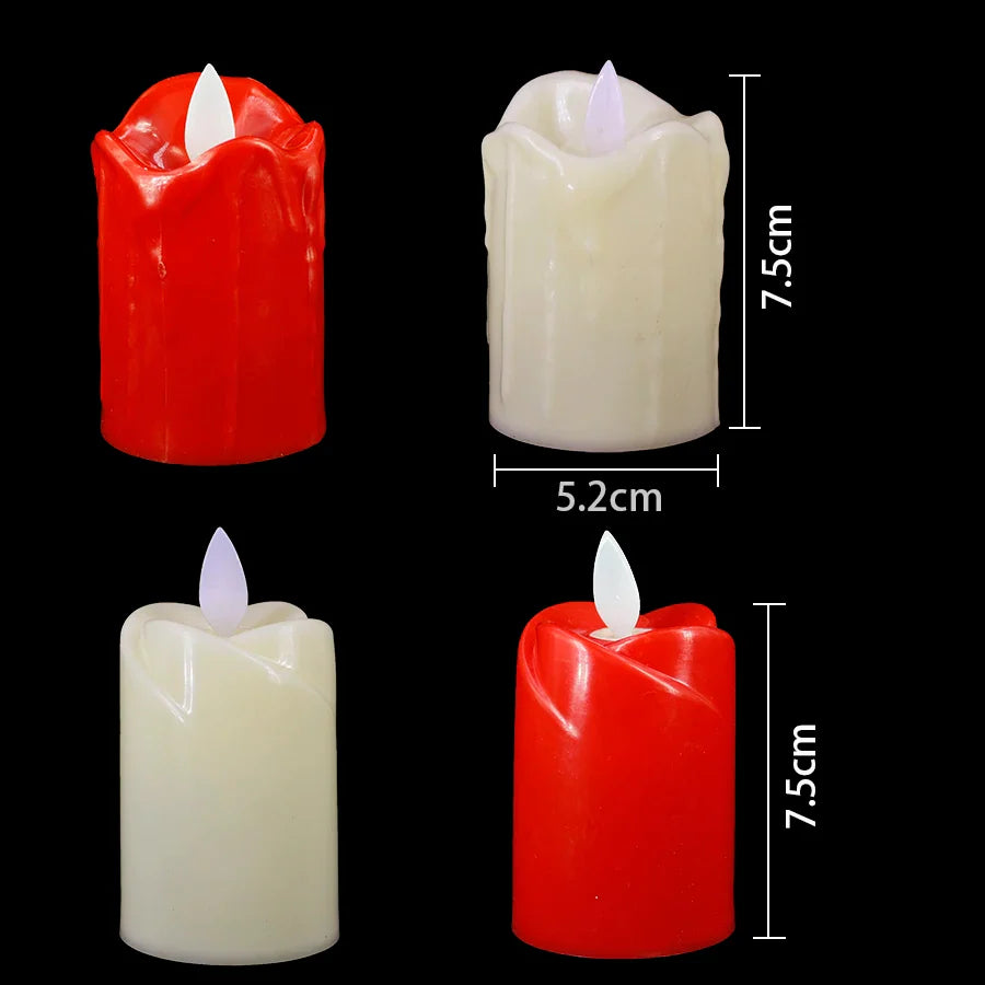 Flameless Fiesta - LED Candles without Flame for Birthdays and Parties