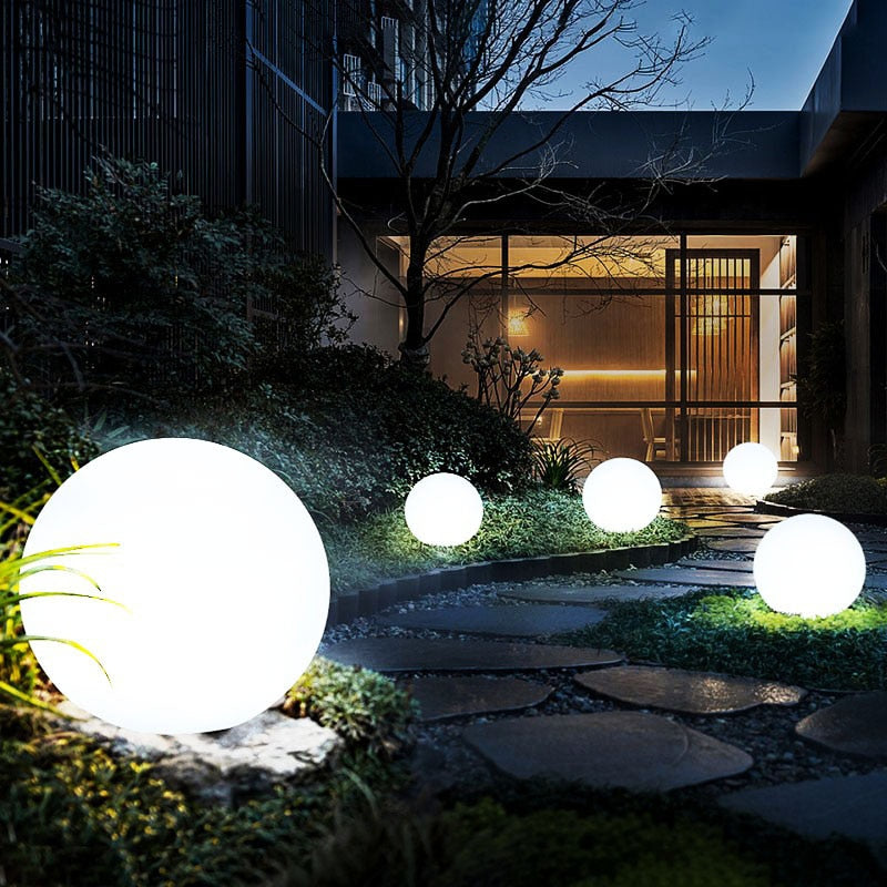 Solar Spherical Garden Light | Weatherproof, 16 Colors, Remote Control