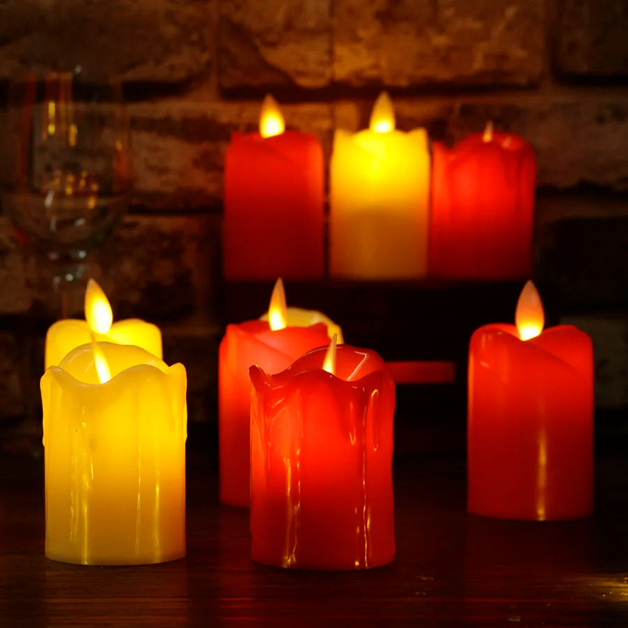 Flameless Fiesta - LED Candles without Flame for Birthdays and Parties