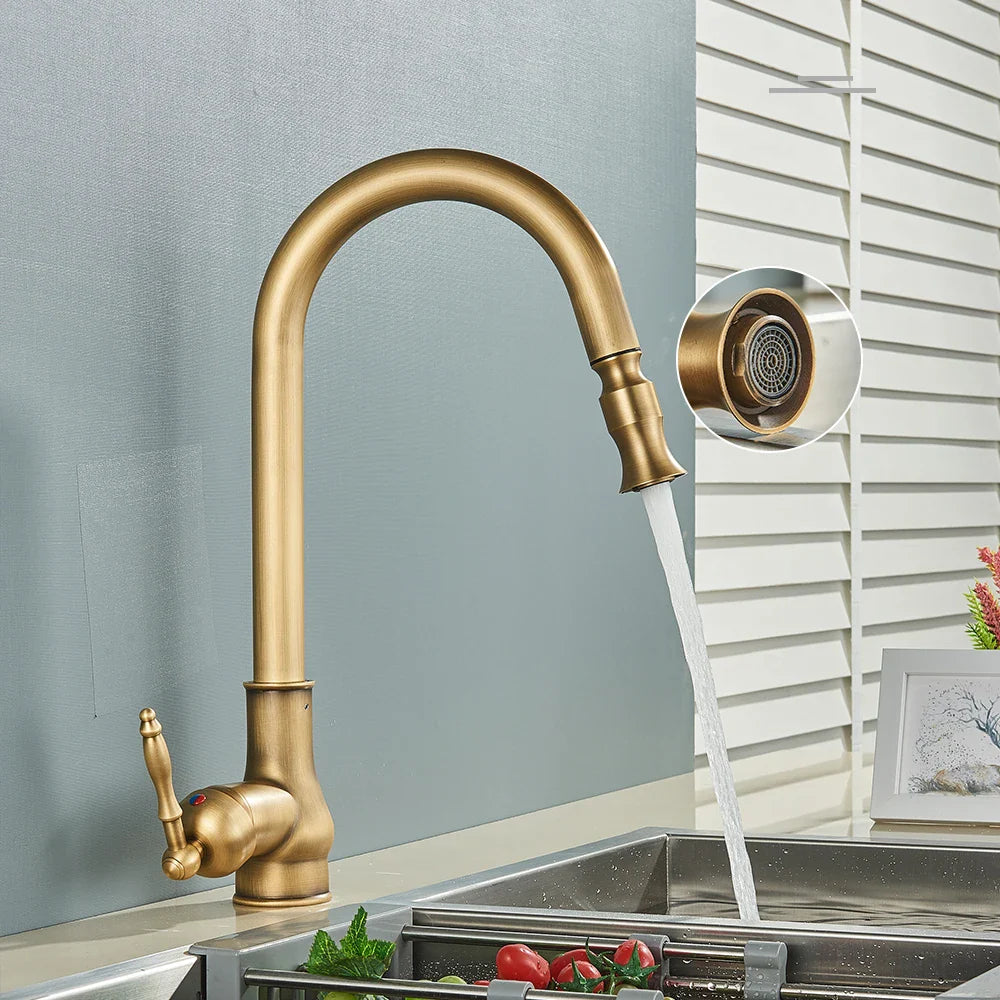 VintageTap – Antique Brass Kitchen Faucet