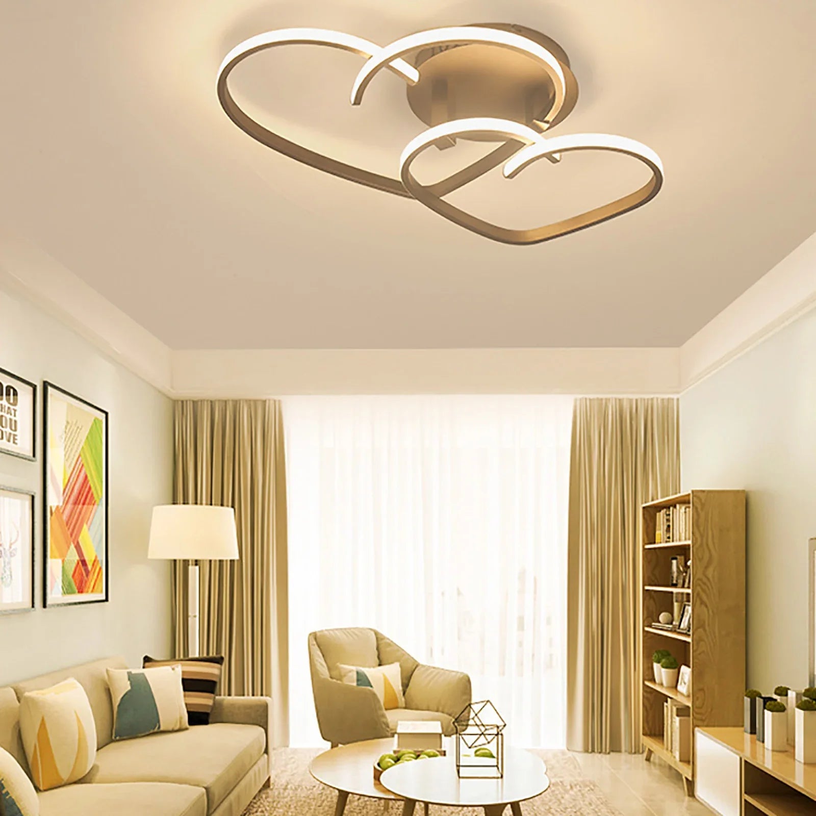 ZenithLove - Heart-shaped Ceiling Lamp