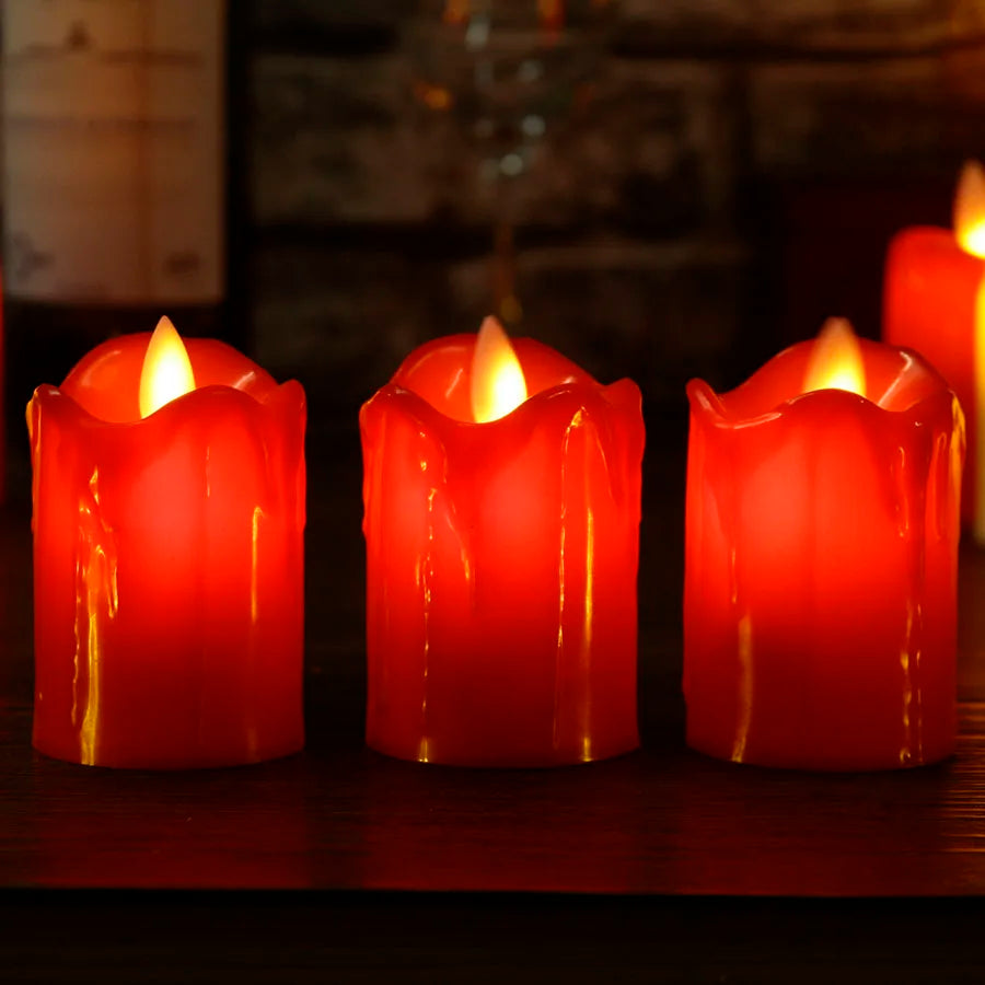 Flameless Fiesta - LED Candles without Flame for Birthdays and Parties