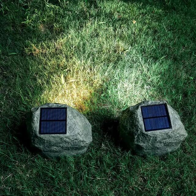 Rocksolar - Stone Outdoor Solar Lamp