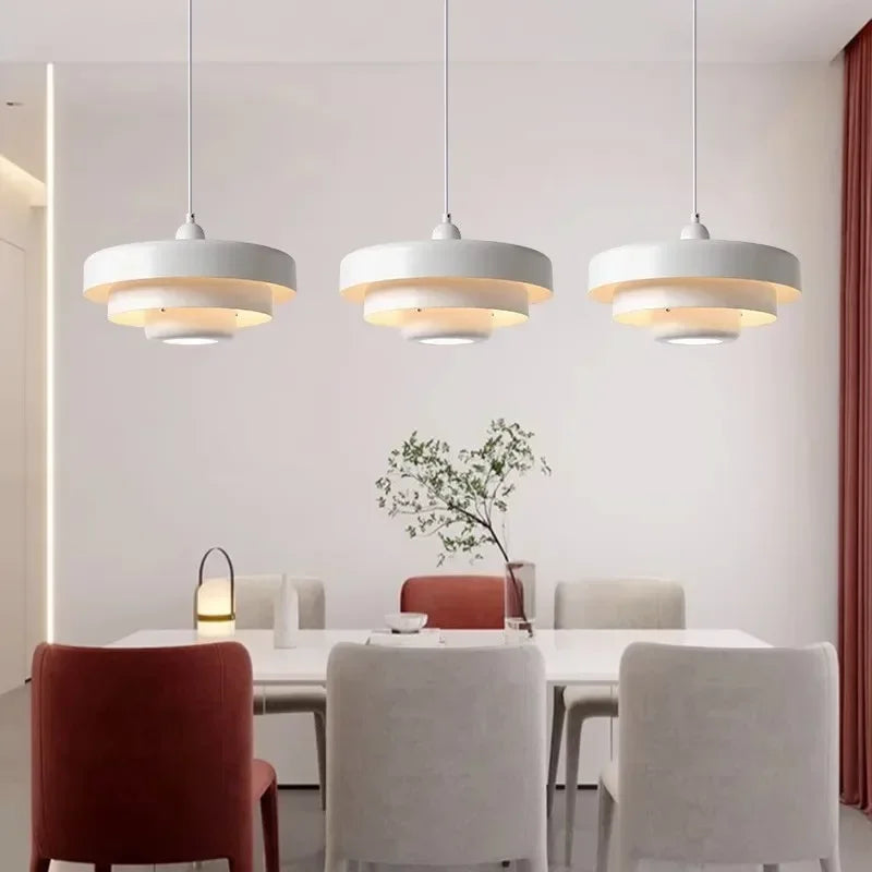 Modern Carbon Steel Pendant Lamp | E27 Light Source