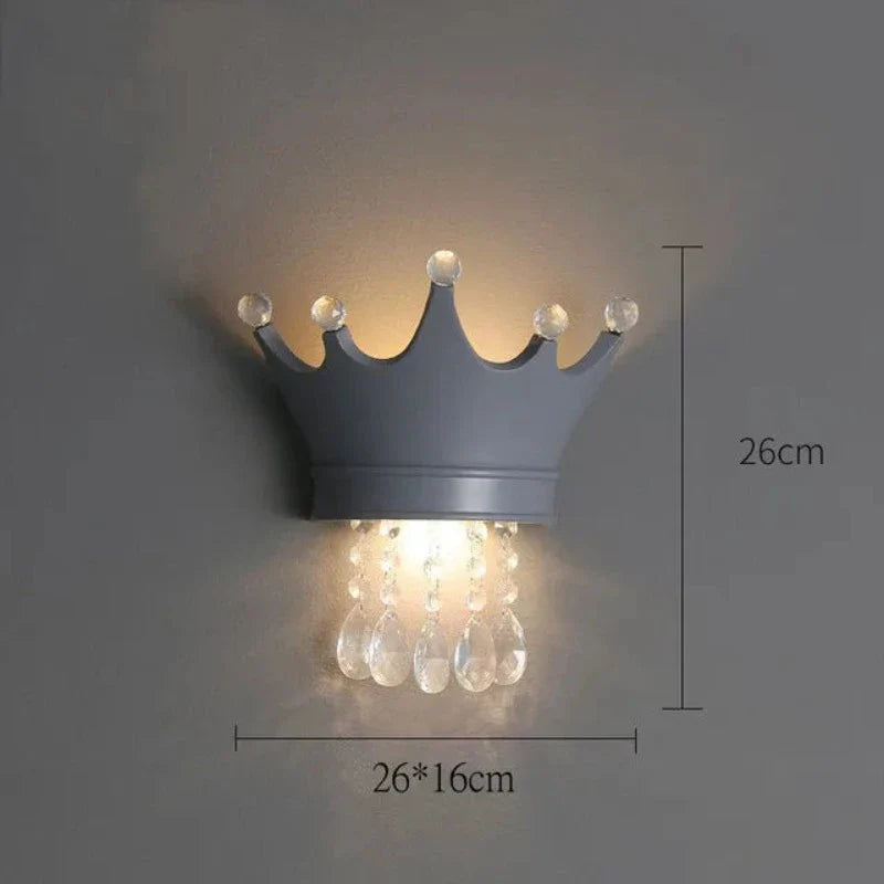 LuminaGlimmer - Crown Wall Sconce