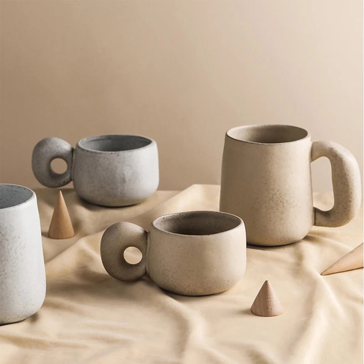 Louv Handmade Stone Mugs | Unique Ceramic Drinkware