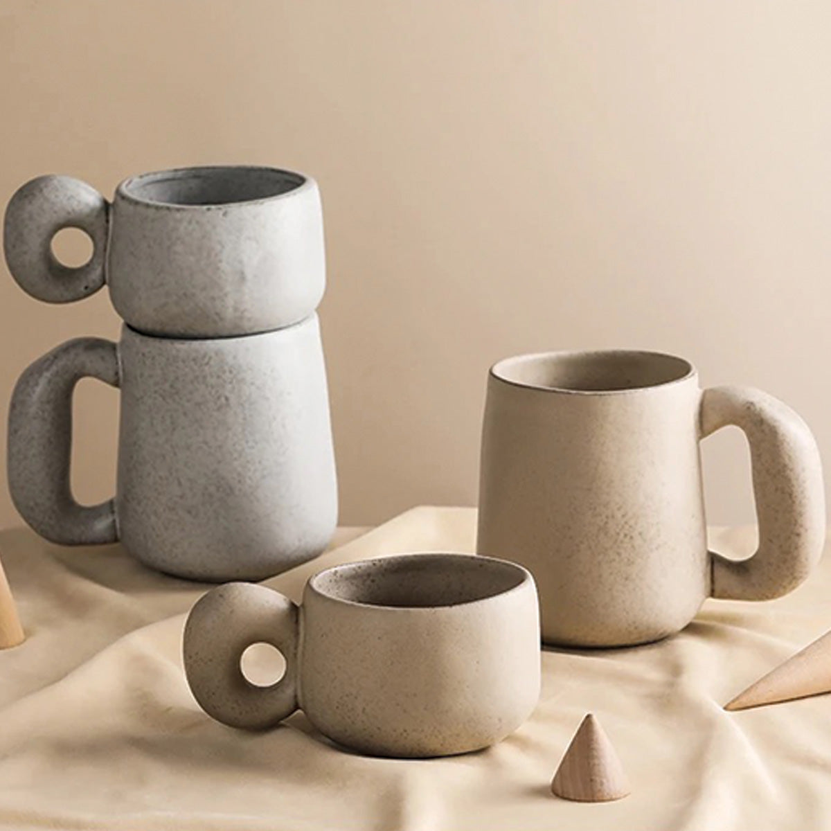 Louv Handmade Stone Mugs | Unique Ceramic Drinkware