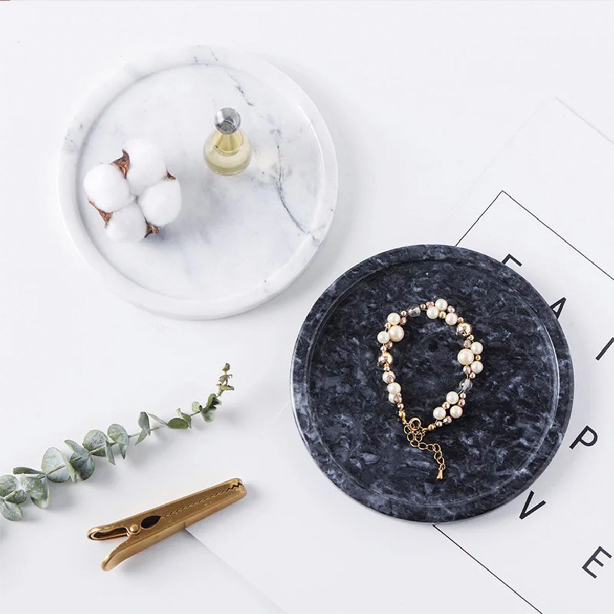 Round Marble Tray | Premium Quality for Sophisticated Table Settings