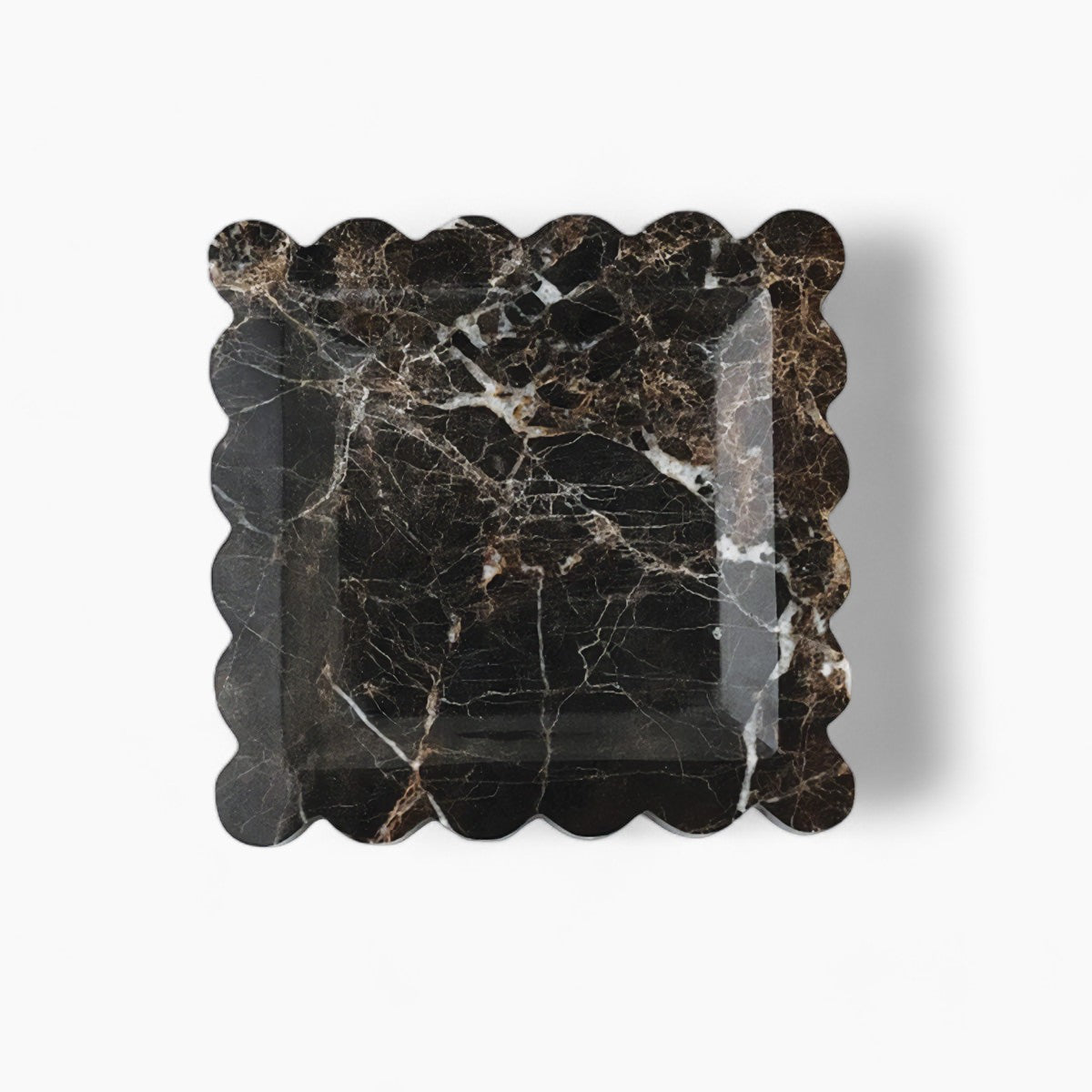 Marble Trays with Wavy Edges | Elegant Stone Serving Ware