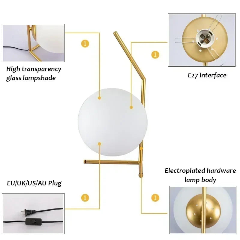 ClearElegance - Modern Minimalist Table Lamp