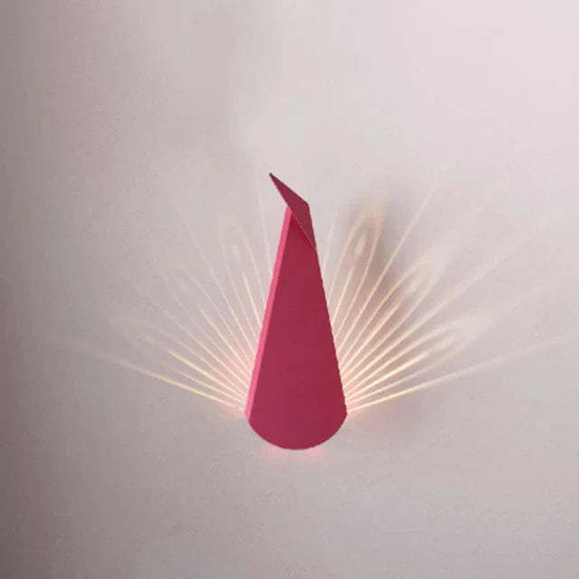 PlumageGlow - Peacock Wall Light