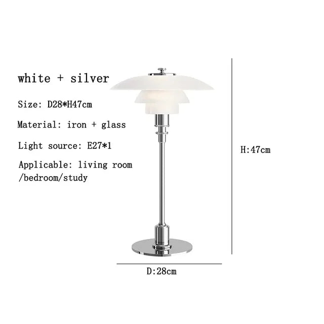 CelestialGlimmer - Nordic Simple Glass Table Lamp