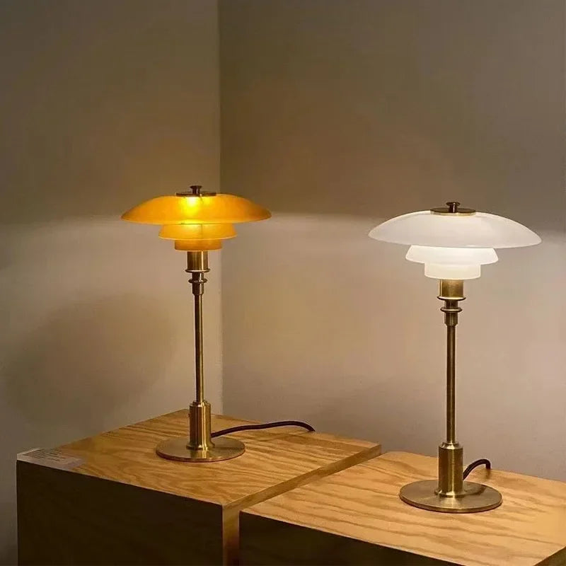 CelestialGlimmer - Nordic Simple Glass Table Lamp