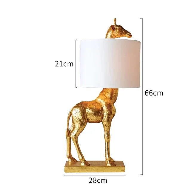 SavannaGlow - Giraffe Resin Table Lamps